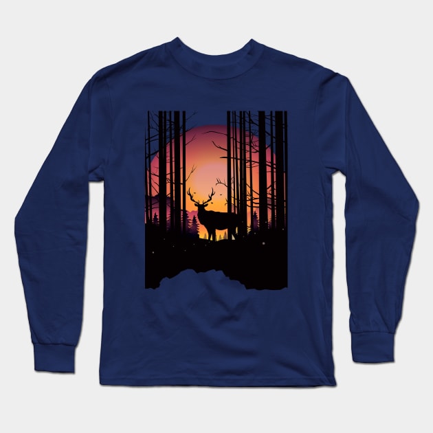 Elks Journey Long Sleeve T-Shirt by adamzworld